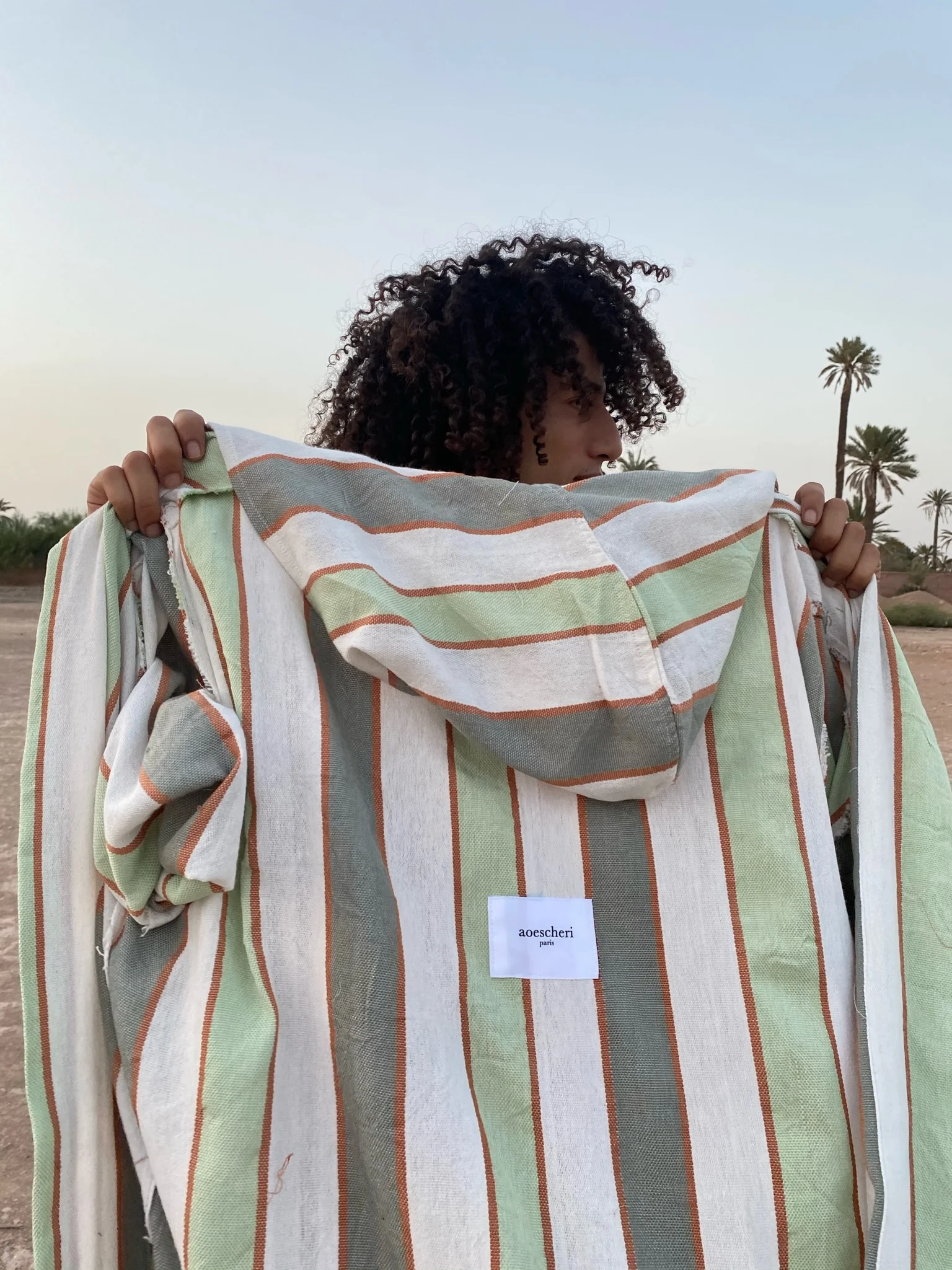 An ashiri garment, carefully finished and ready to ship