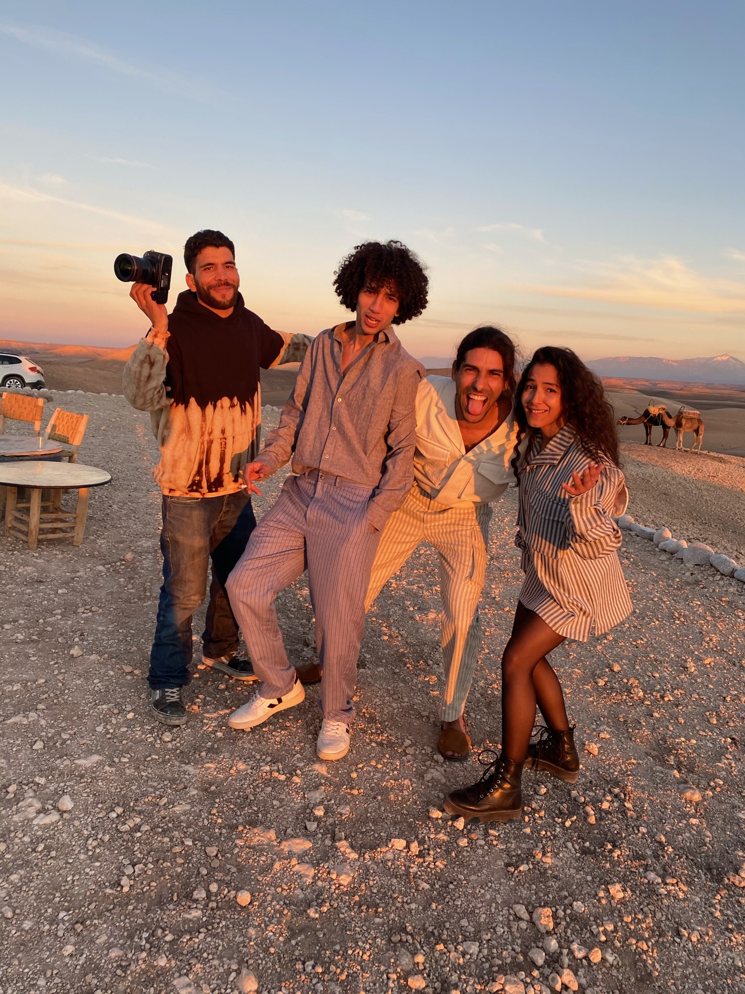 Friends in the desert