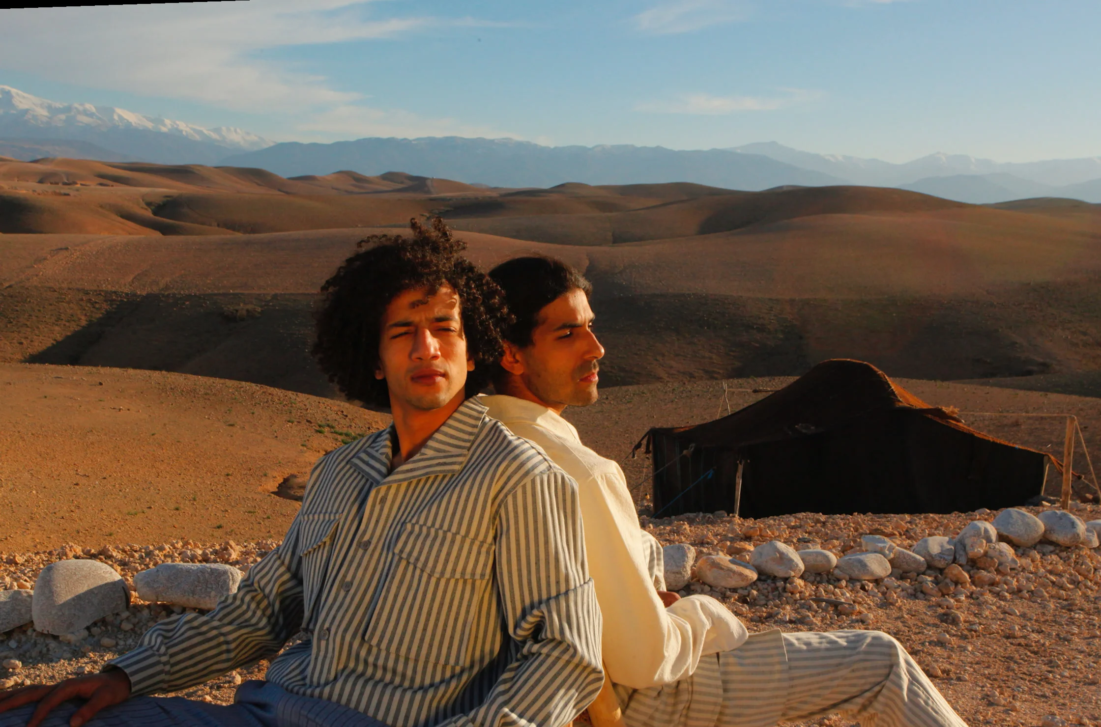 Friends in the Moroccan desert